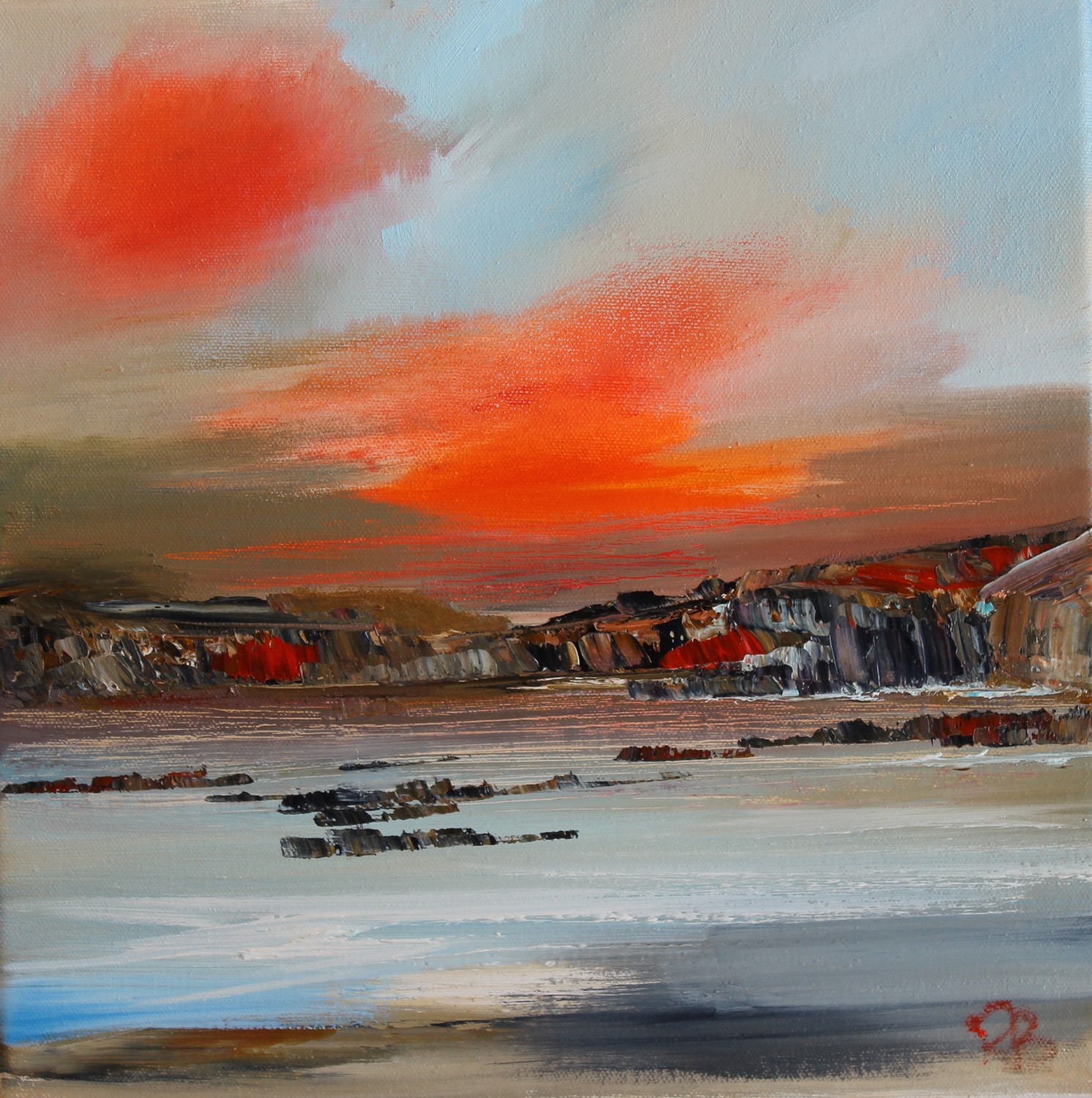 'Skerries at Sunset' by artist Rosanne Barr